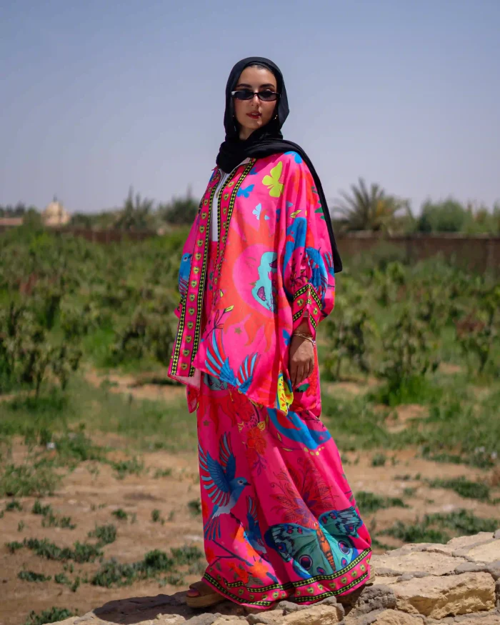 Aida Set In Hot Pink - Image 4