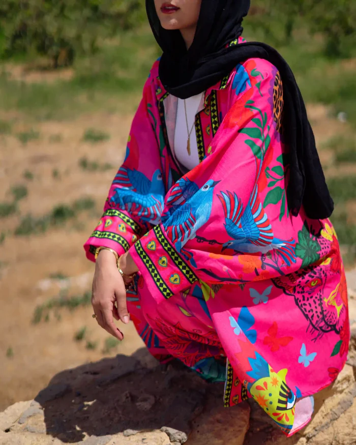 Aida Set In Hot Pink - Image 8