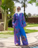 Suzani Set in Blue - Image 3