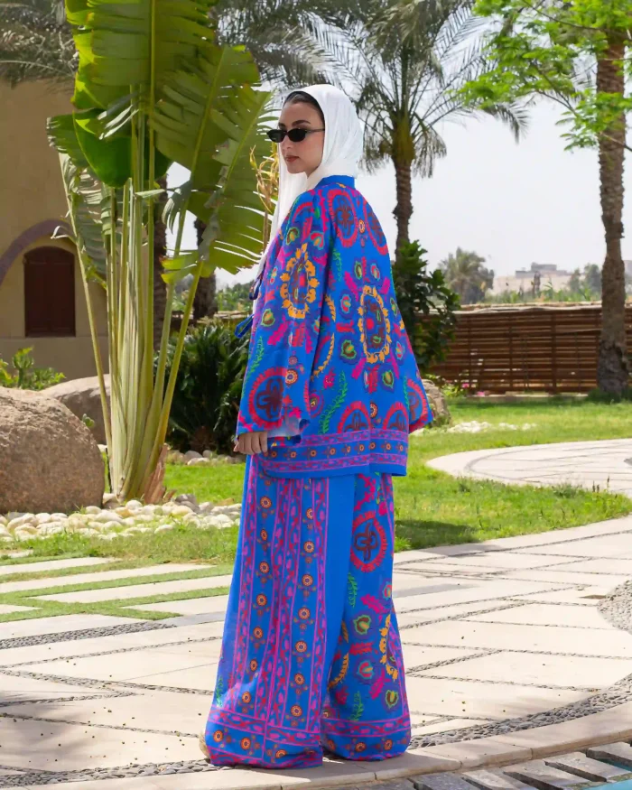 Suzani Set in Blue - Image 2