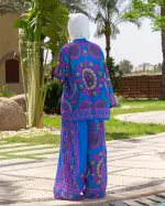 Suzani Set in Blue - Image 5